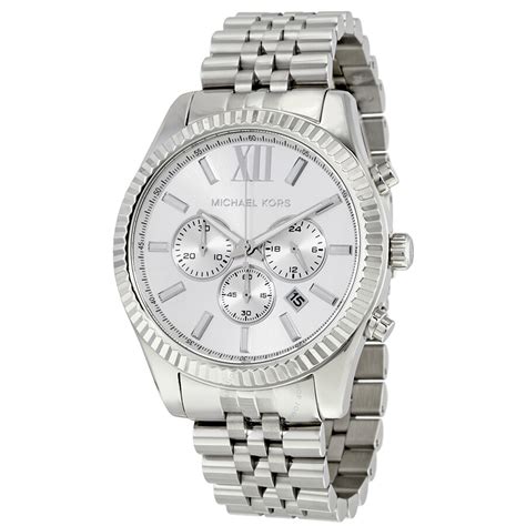 silver mens michael kors watch|silver Michael Kors Watch sale.